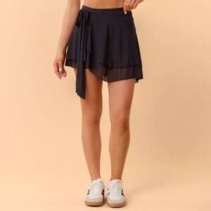 Blogilates Women's Dance Studio Wrap Skort - Black